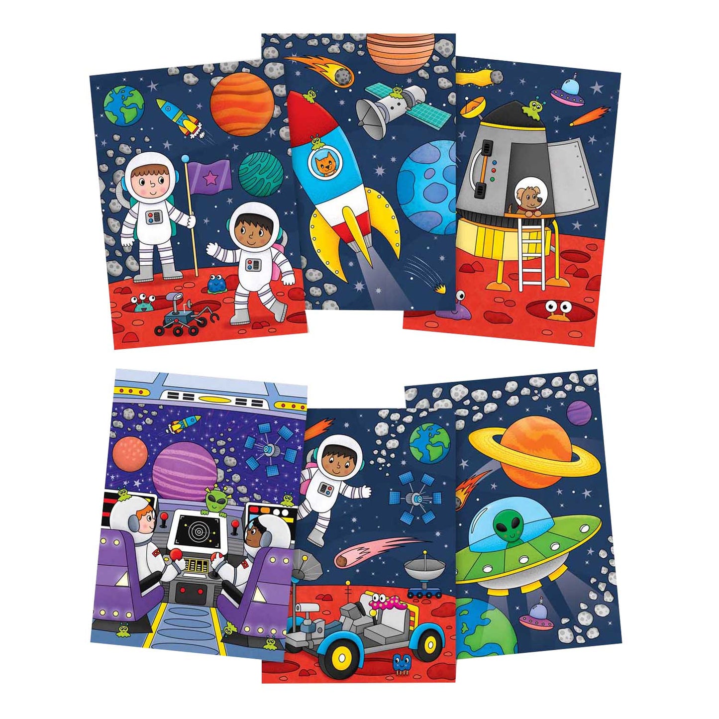 Jumbo water magic - space kleurboek