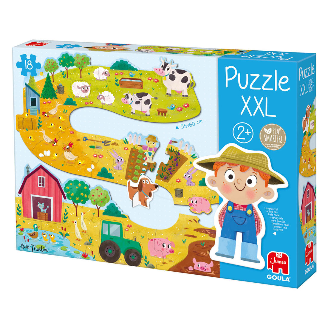 Jumbo goula puzzel xxl boerderijdieren - 18st.
