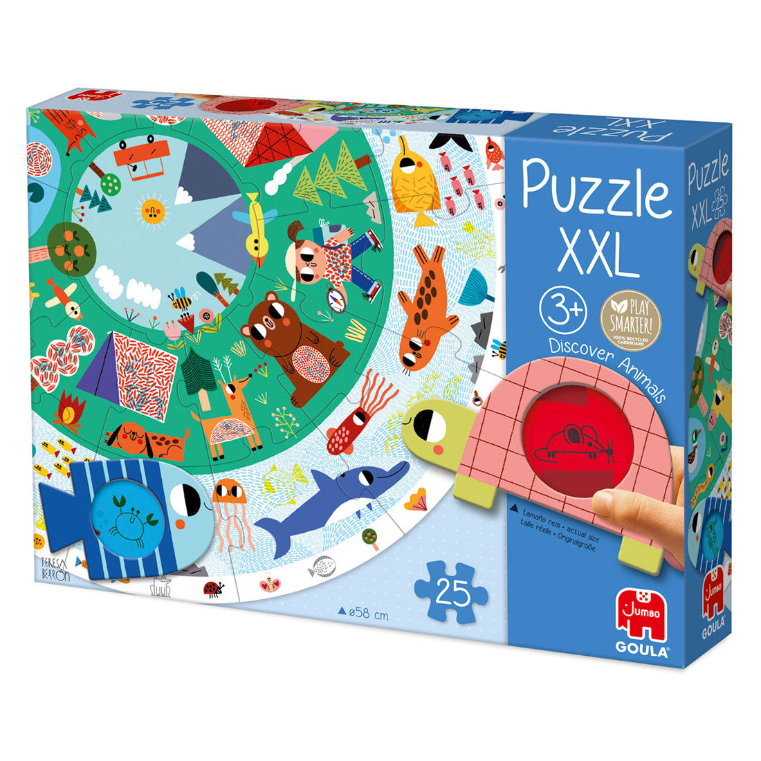 Goula Jumbo puzzel xxl ontdek dieren - 25st.