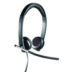 Headset Logitech H650e Bekabeld zwart