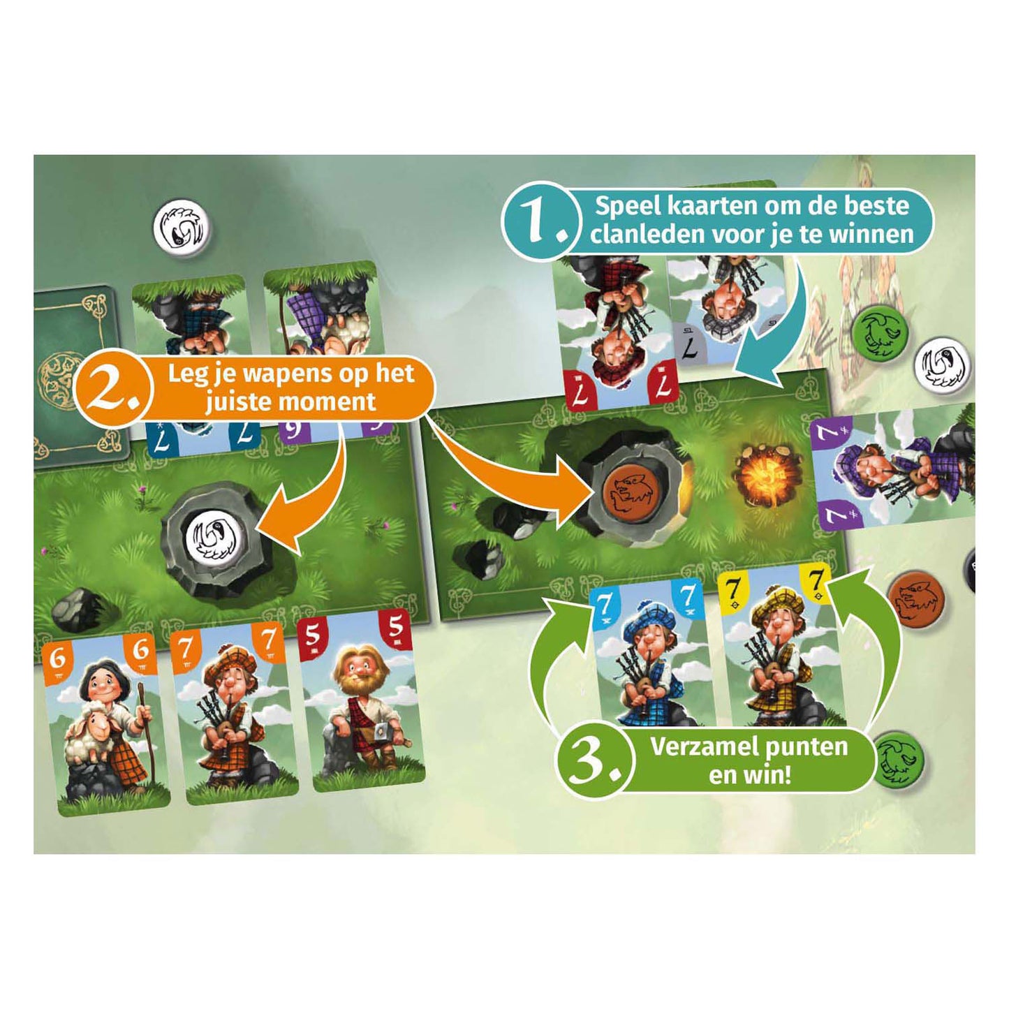 White Goblin Games Sluwe schotten - kaartspel