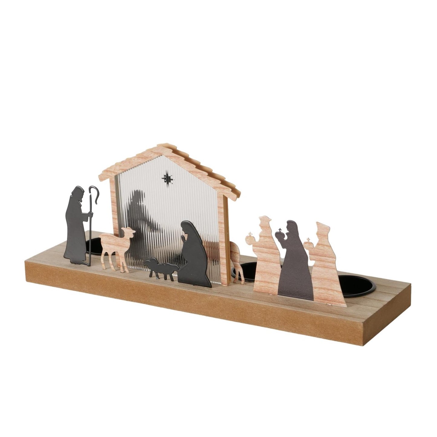 Boltze Home kersttafereel 30x9,2x12,5cm