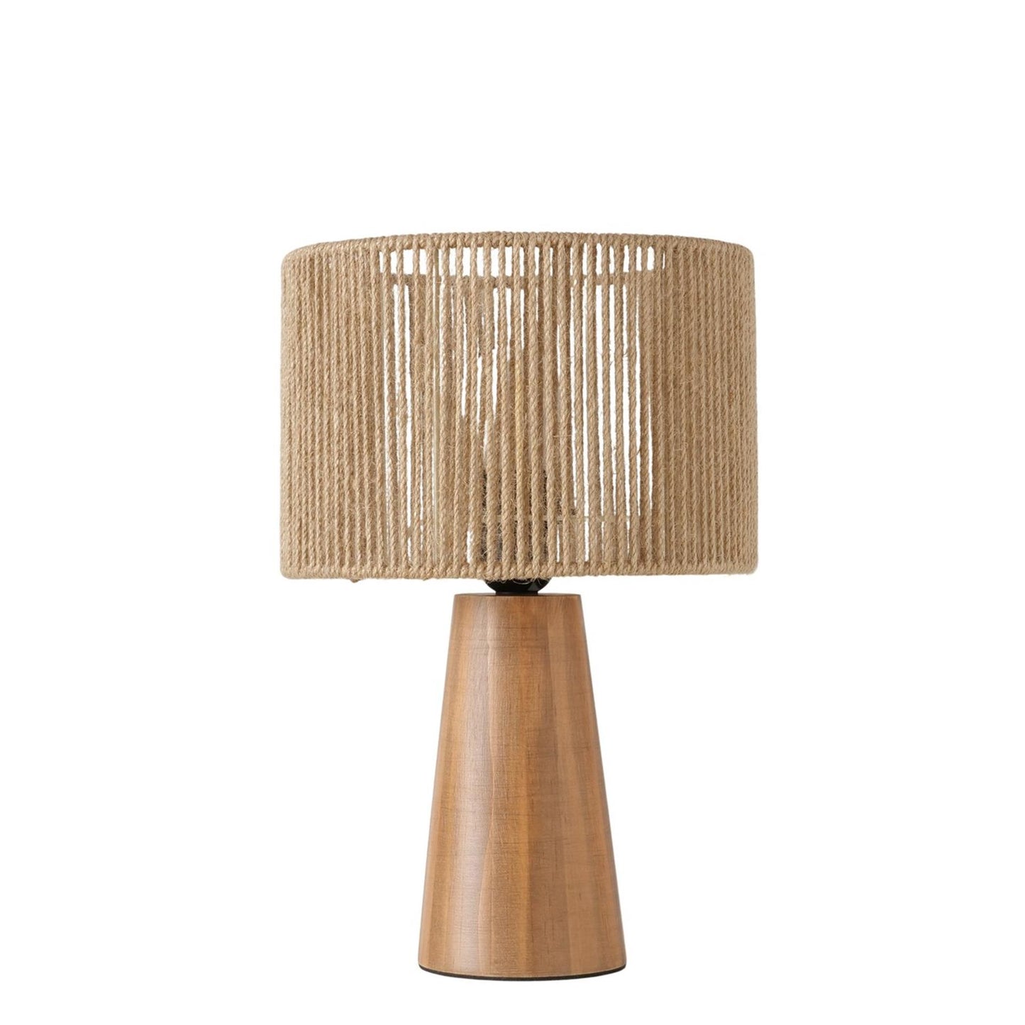 Boltze Home tafellamp bruin hout ø22,5cm
