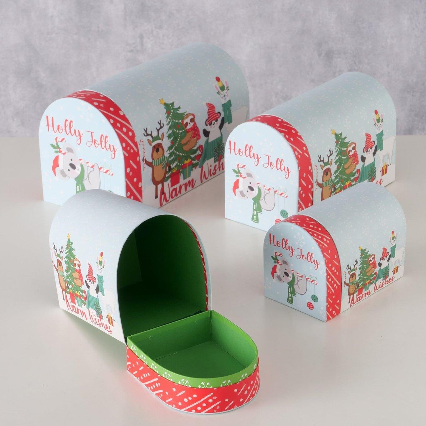 Boltze Home geschenkdozen hollyjolly