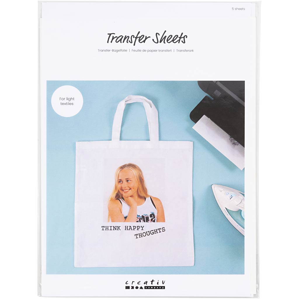 Creativ Company Https: www.cchobby.nl transfer-vellen-vel-21-5x28-cm-voor-licht-textiel-transparant-5-vel-1-doos
