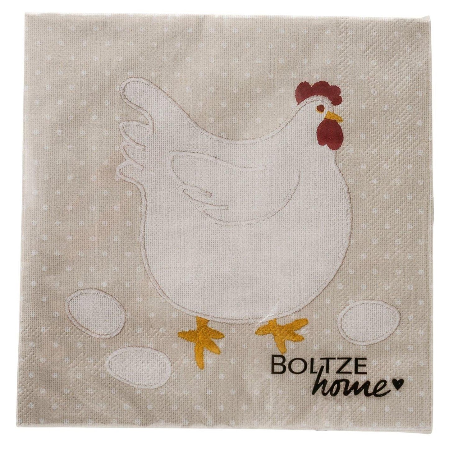 Boltze Home servetten kip 16,5x3cm