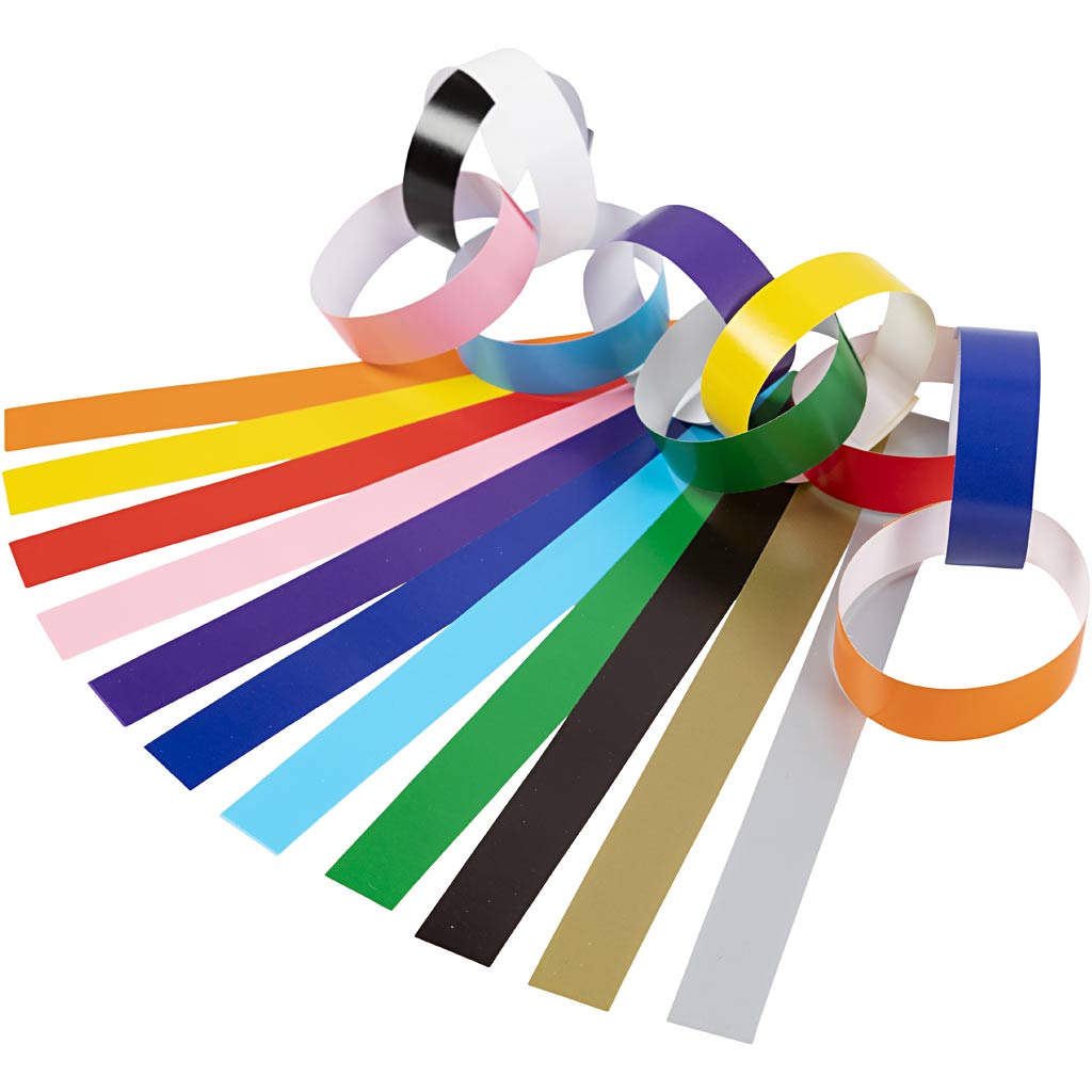 Creativ Company Https: www.cchobby.nl slinger-stroken-l-16-cm-b-15-mm-diverse-kleuren-2400-stuk-1-doos