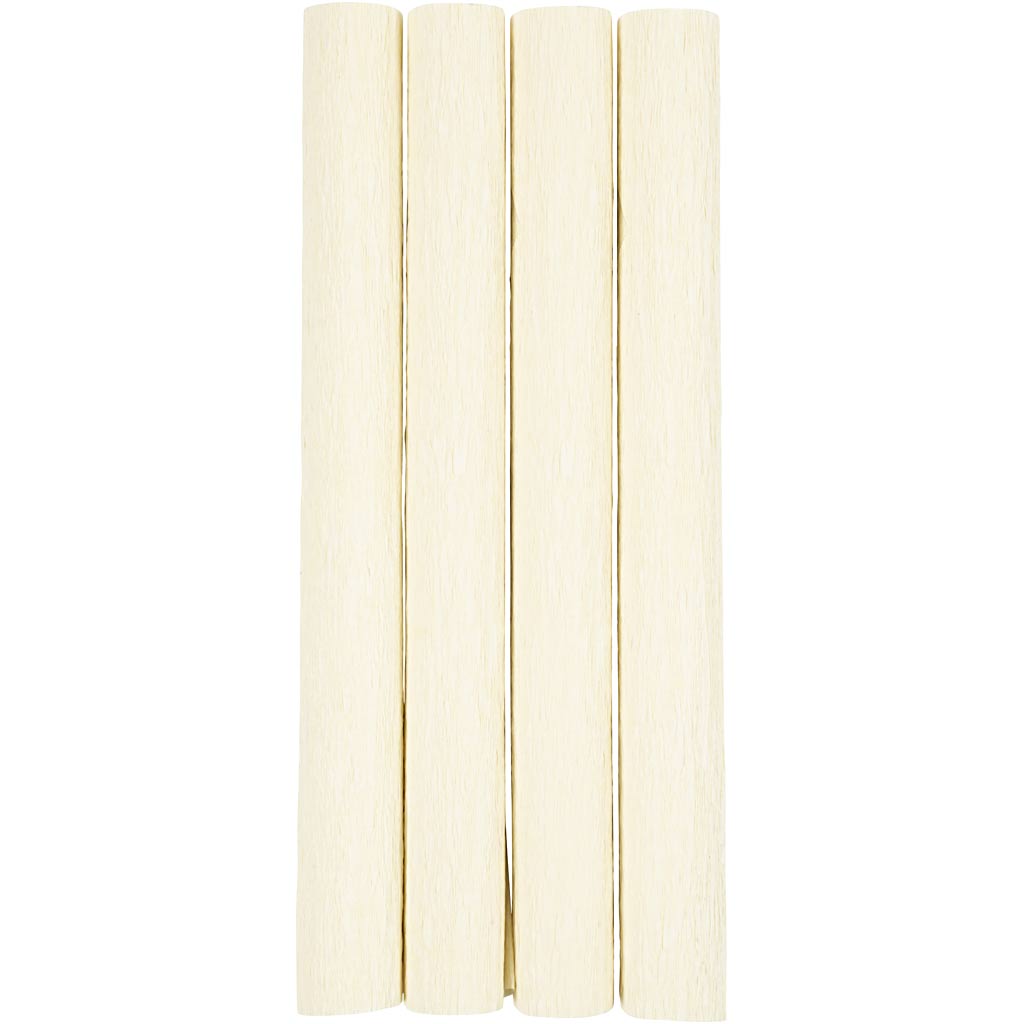 Creativ Company Https: www.cchobby.nl crepepapier-vel-25x60-cm-crepe-verhouding-180-105-gr-off-white-4-vel-1-doos