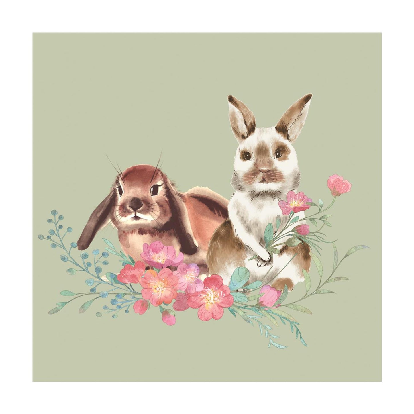 Duni servetten misty easter 33cm