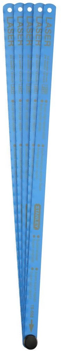 STANLEY metaalzaagblad 300mm - 24t inch (5 stuks kaart)