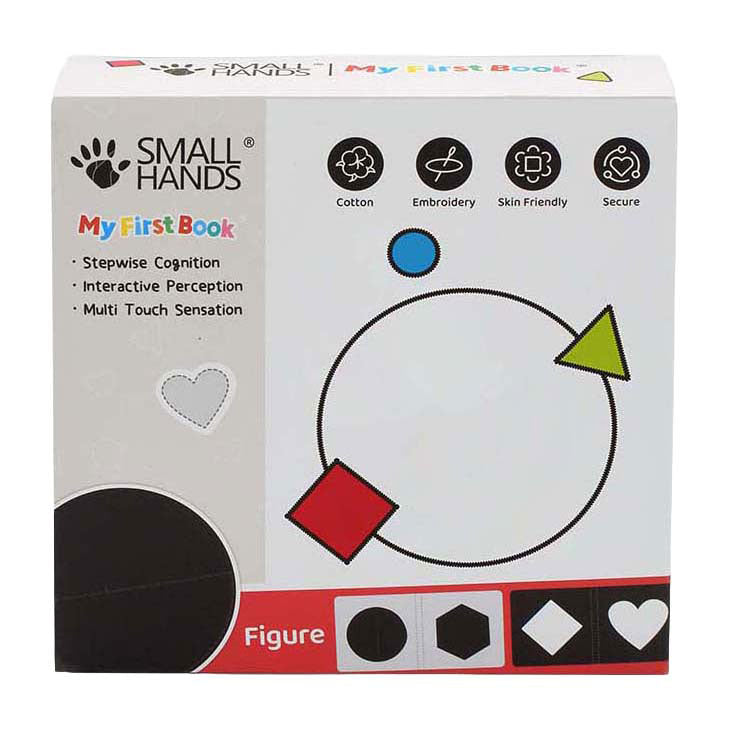 My First Book - small hands vormen stoffen babyboekje - 0-12m