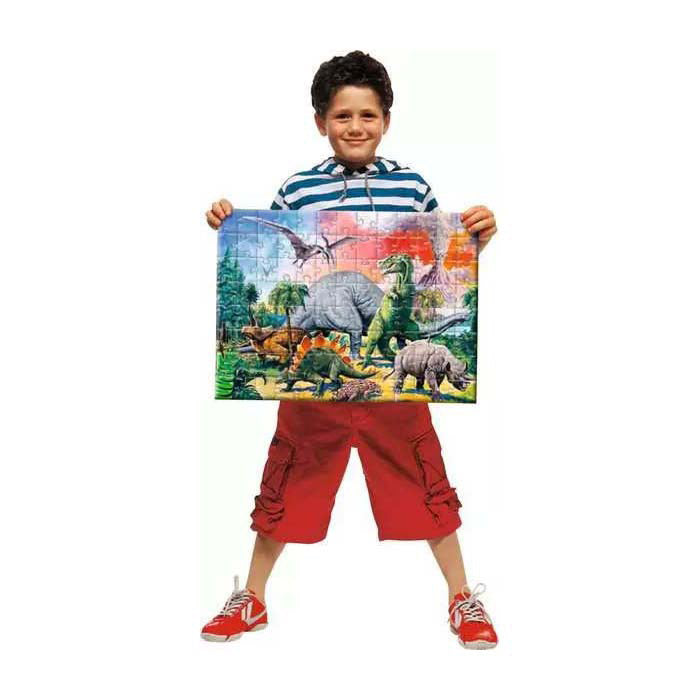 Ravensburger puzzel tussen de dinosauriã«rs - legpuzzel - 100 stukjes