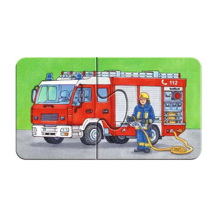 Ravensburger puzzel voertuigen 9x2pcs