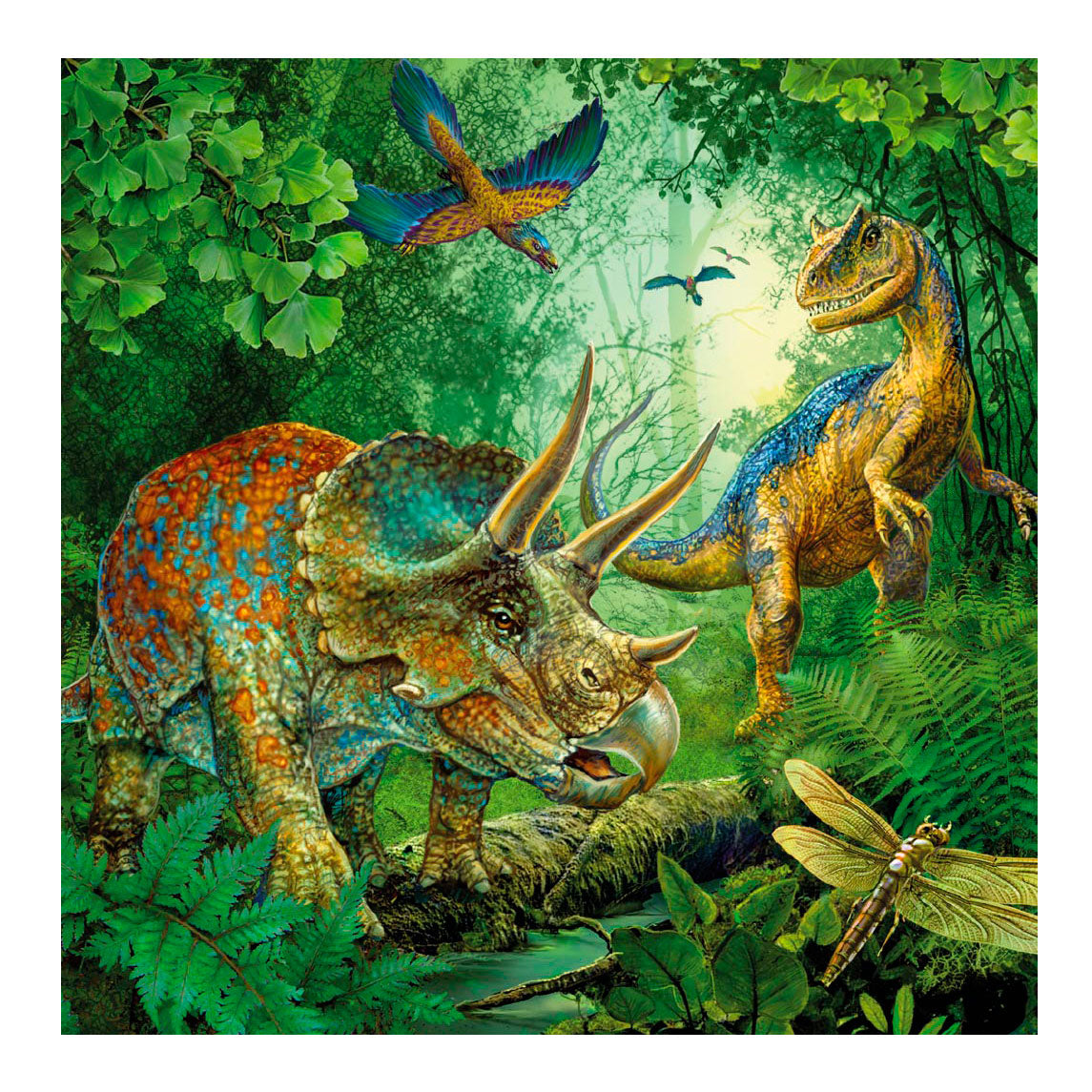 Ravensburger dinosauriã«rs - 3x49 stukjes - kinderpuzzel