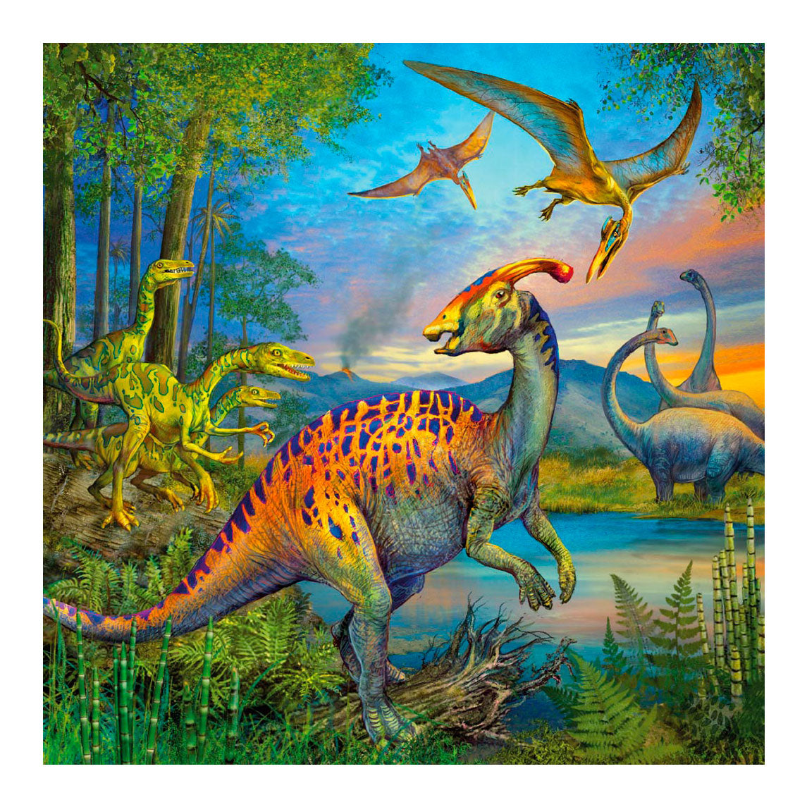 Ravensburger dinosauriã«rs - 3x49 stukjes - kinderpuzzel