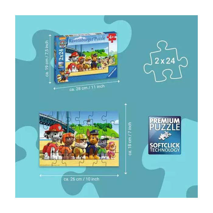 Ravensburger puzzel 2x24st dappere hond