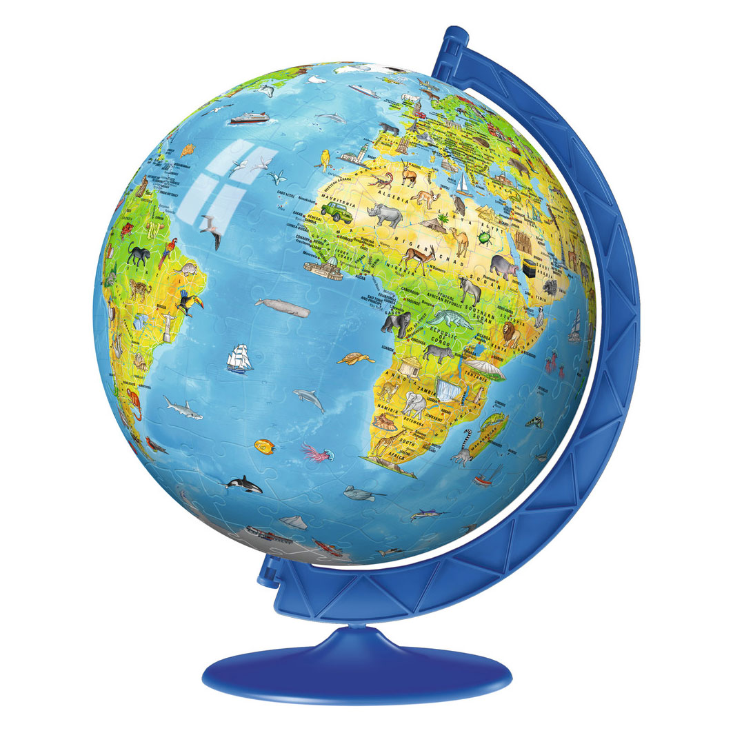 Ravensburger xxl 3d kinderglobe, 180st.
