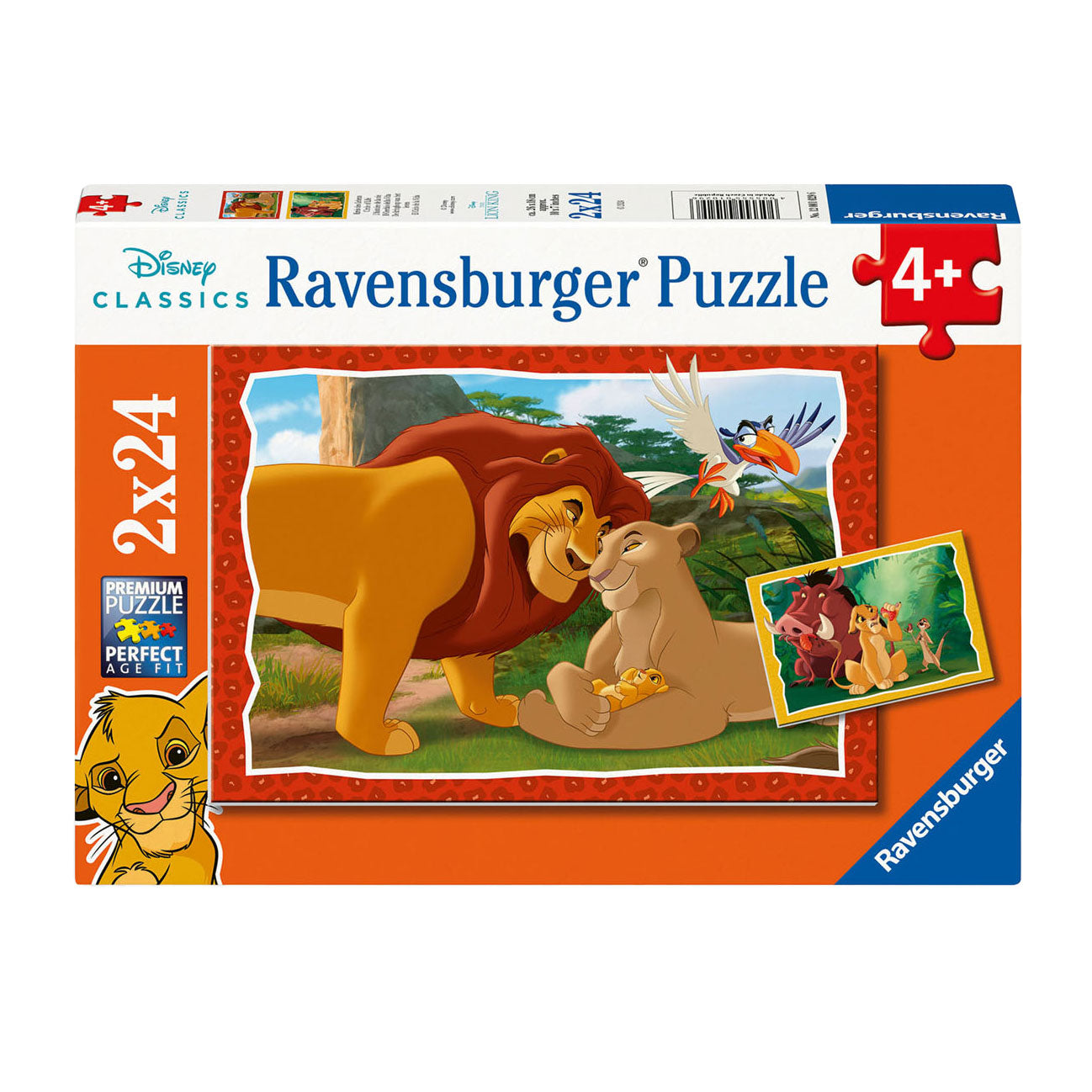 Ravensburger puzzel lion king 2x24pcs