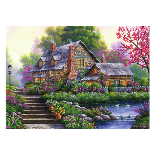 Ravensburger puzzel romantische cottage