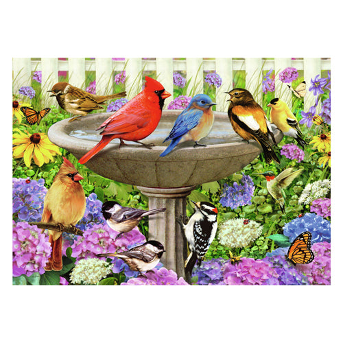 Ravensburger legpuzzel bij het vogelbadje, 500st.