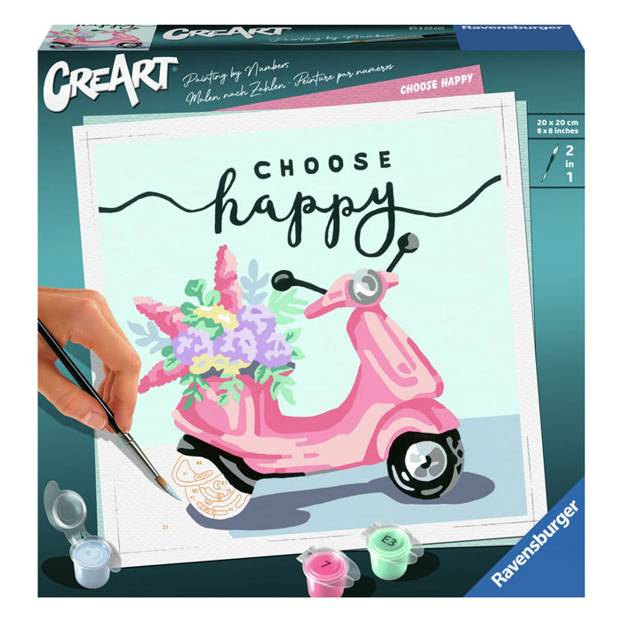 Ravensburger Schilderen Op Nummer Ravensburger creart schilderen op nummer - choose happy