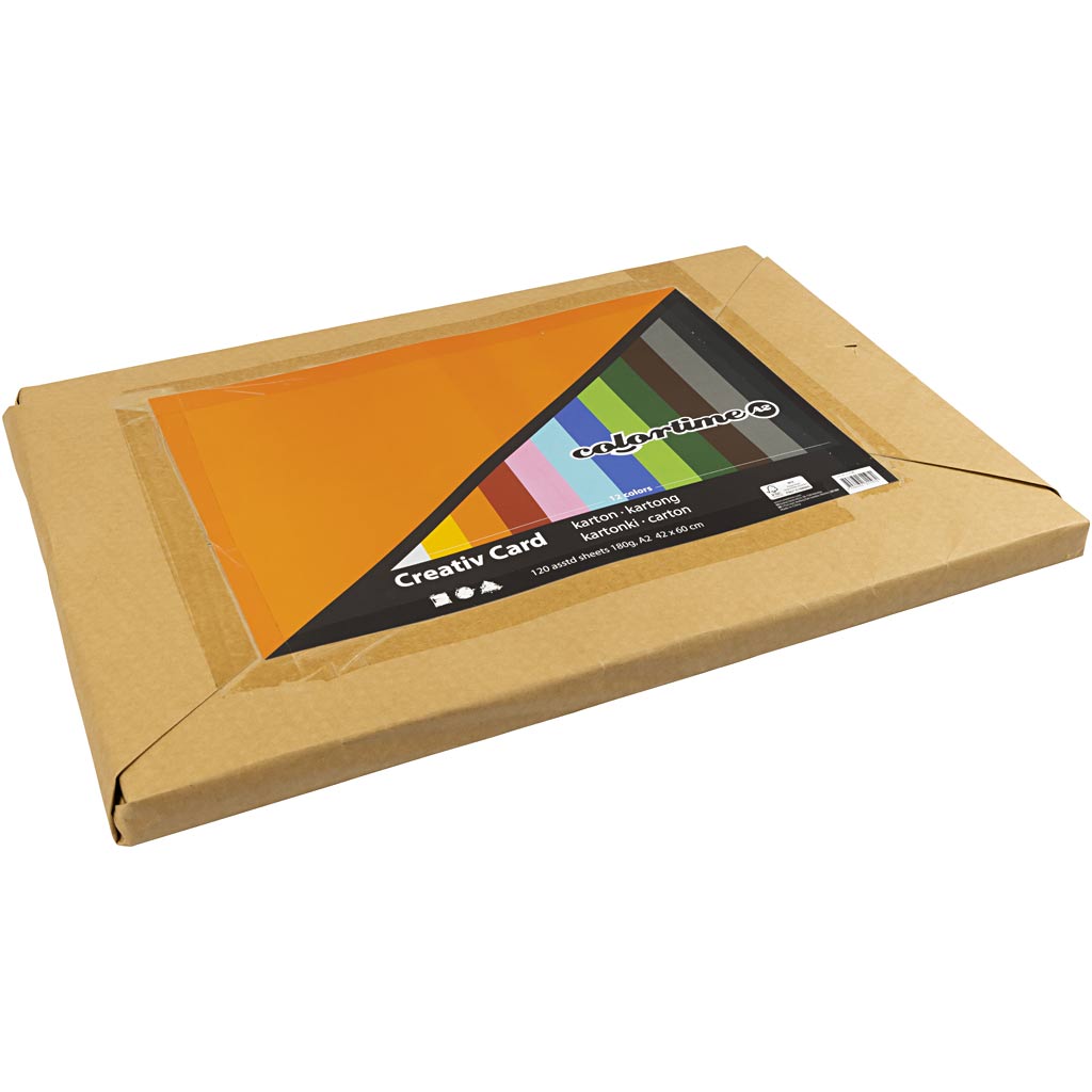 Colortime Https: www.cchobby.nl gekleurd-karton-a2-vel-420x594-mm-180-gr-diverse-kleuren-120-div-vellen-1-doos