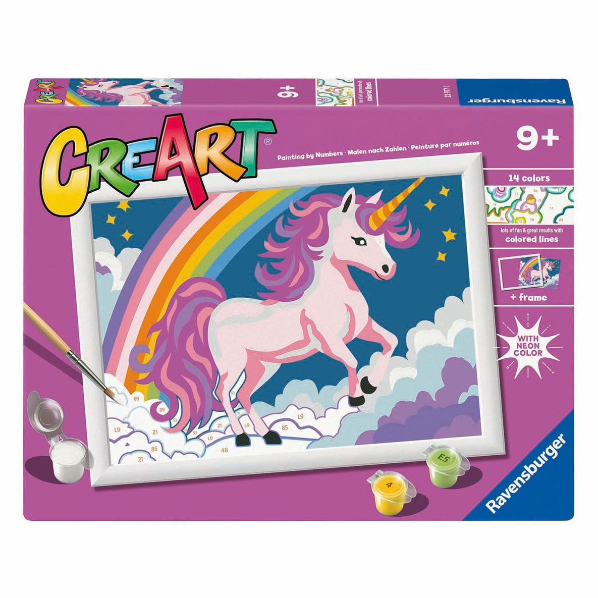 Ravensburger creart schilderen op nummer - eenhoorn