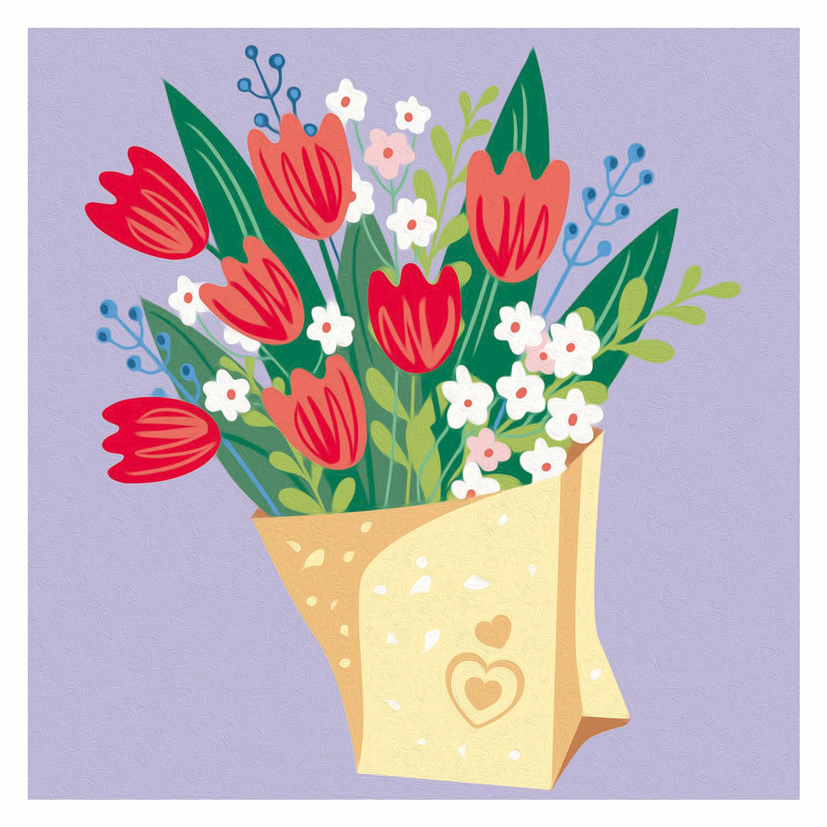 Ravensburger creart schilderen op nummer - tulpen boeket