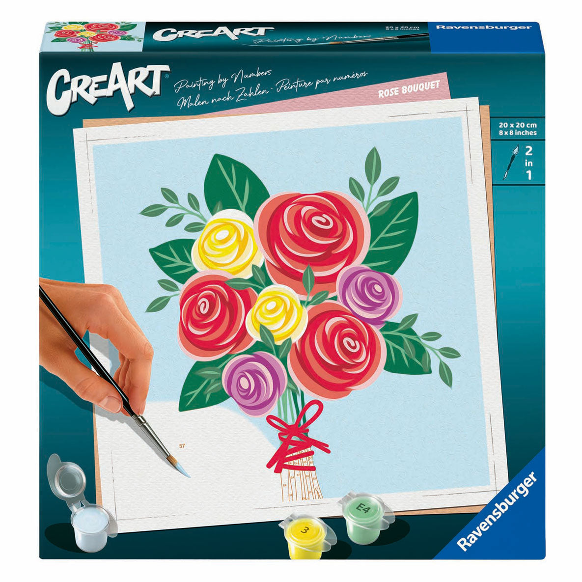 Ravensburger creart schilderen op nummer - rozen boeket