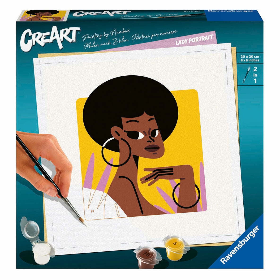 Ravensburger creart schilderen op nummer - vrouwelijk portret