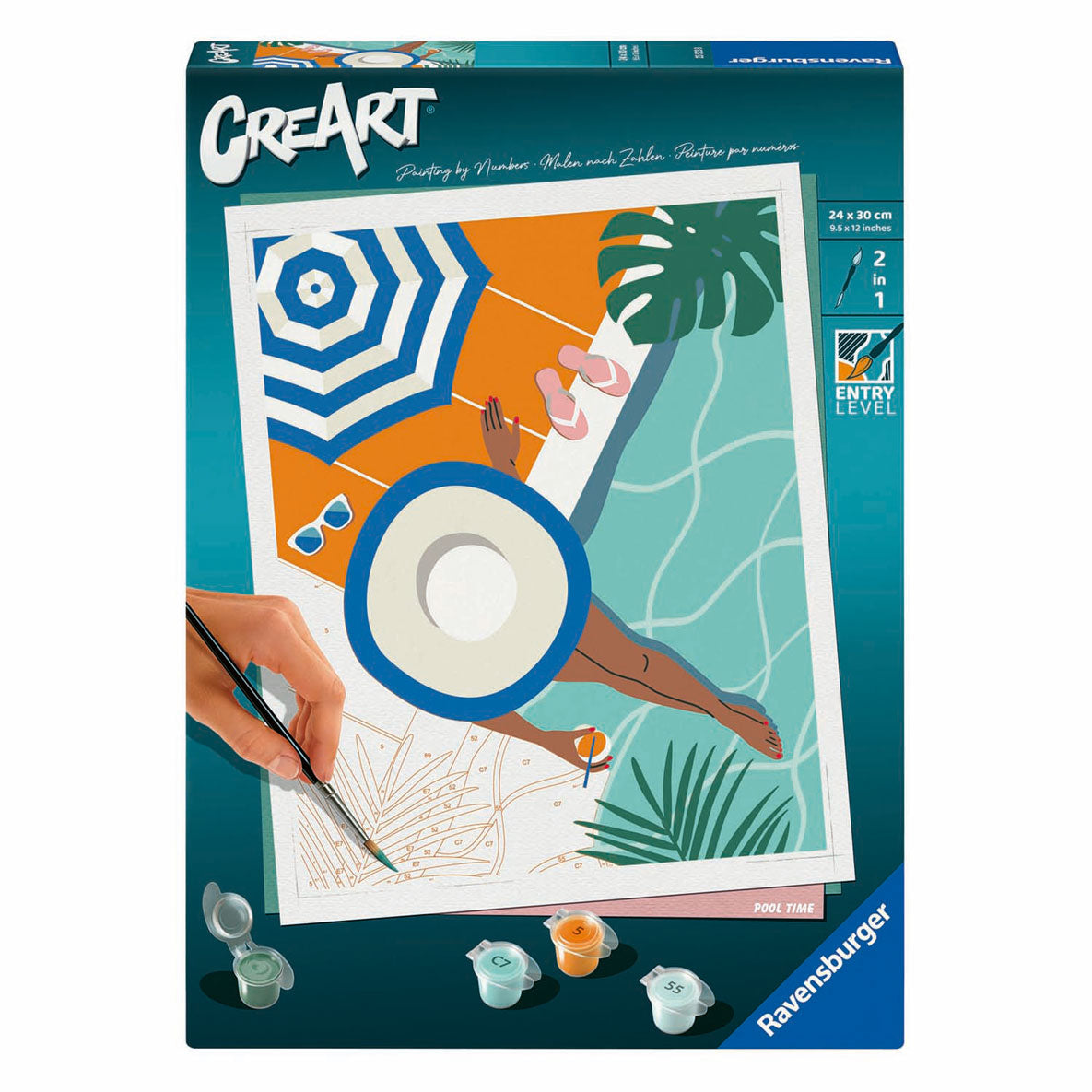Ravensburger creart schilderen op nummer - zwembad
