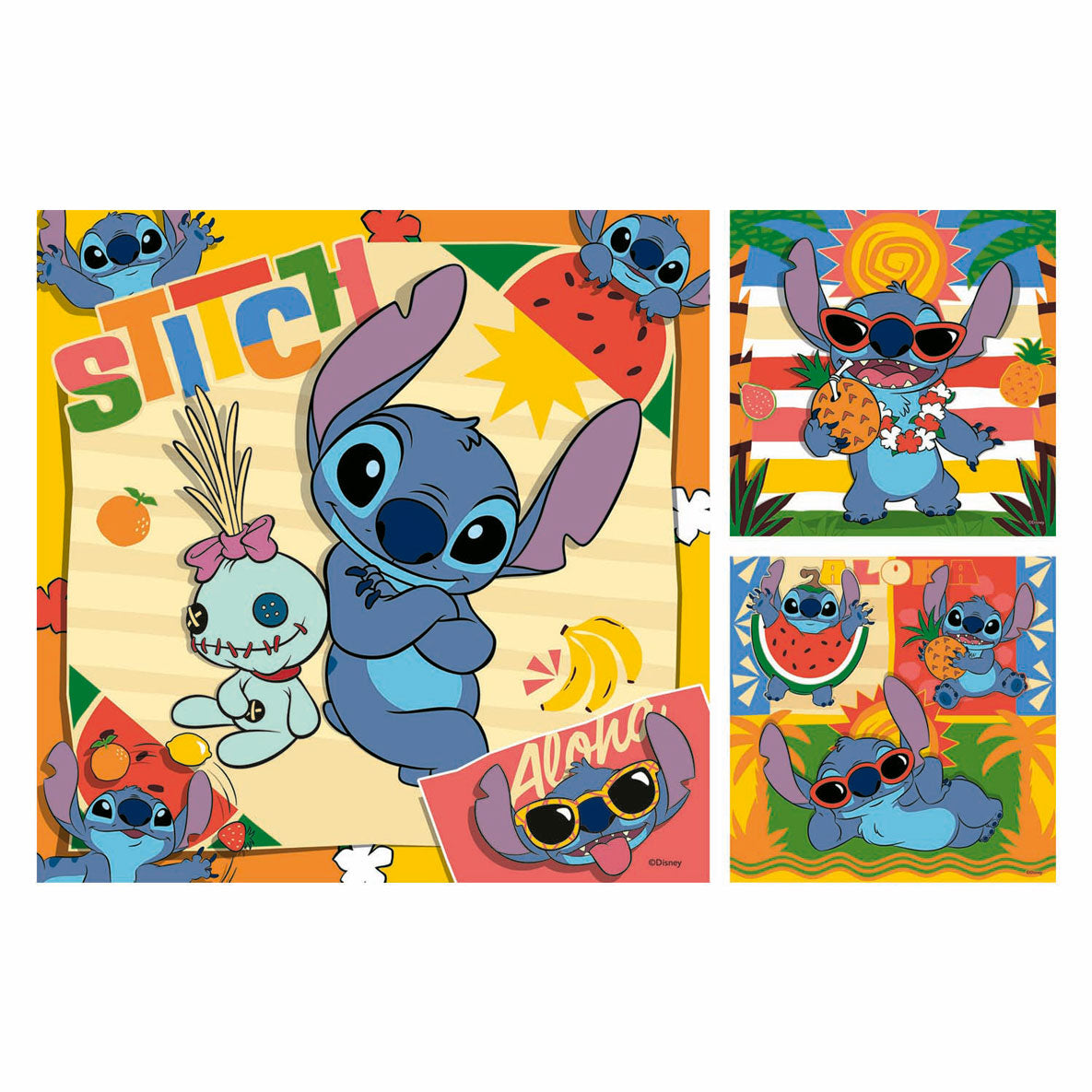 Ravensburger puzzel disney stitch 3x49st