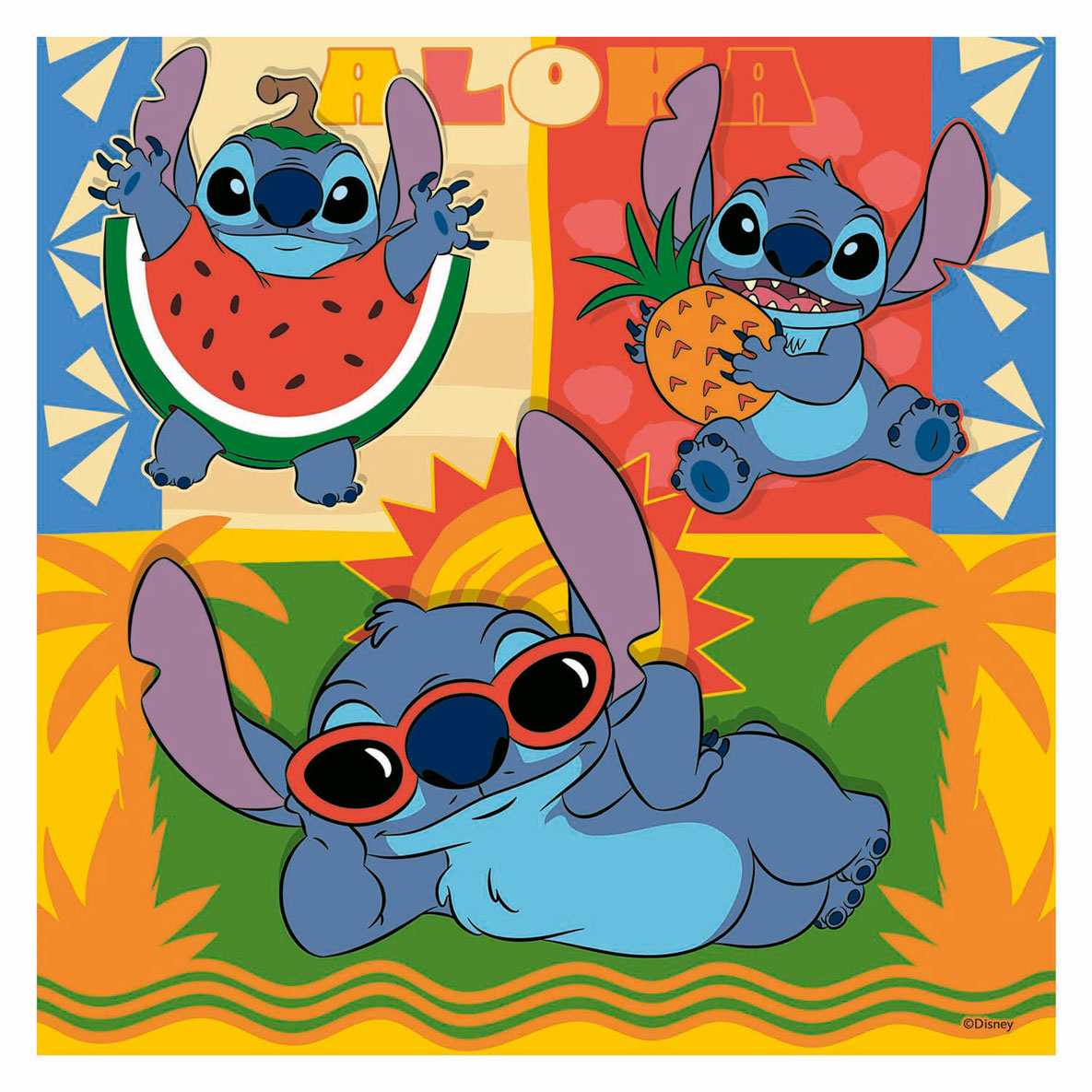 Ravensburger puzzel disney stitch 3x49st