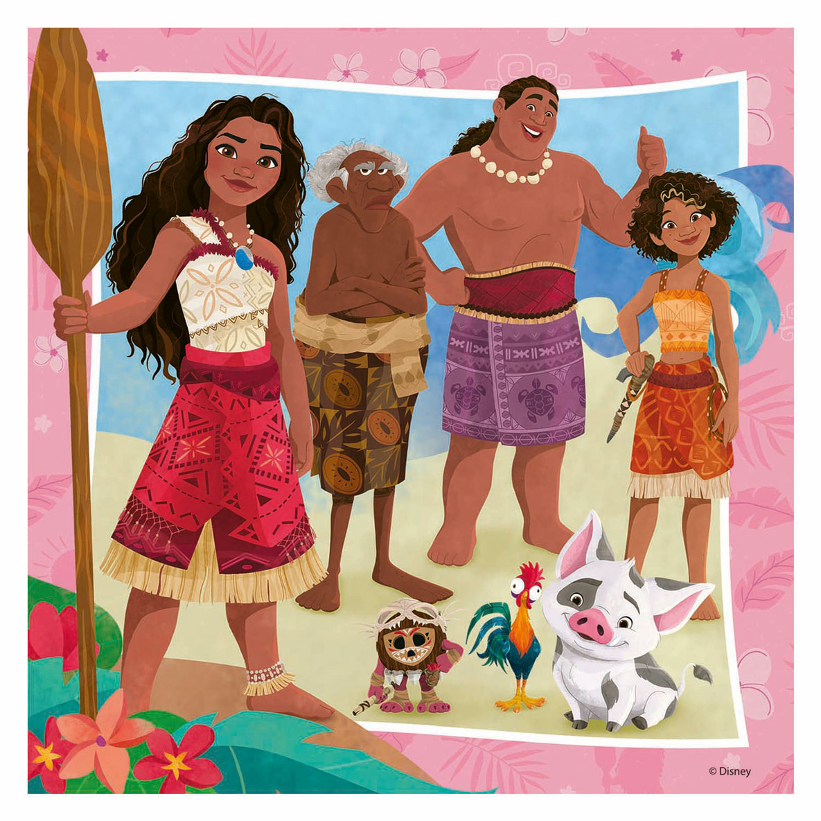 Ravensburger legpuzzel disney vaiana 2, 3x49st.