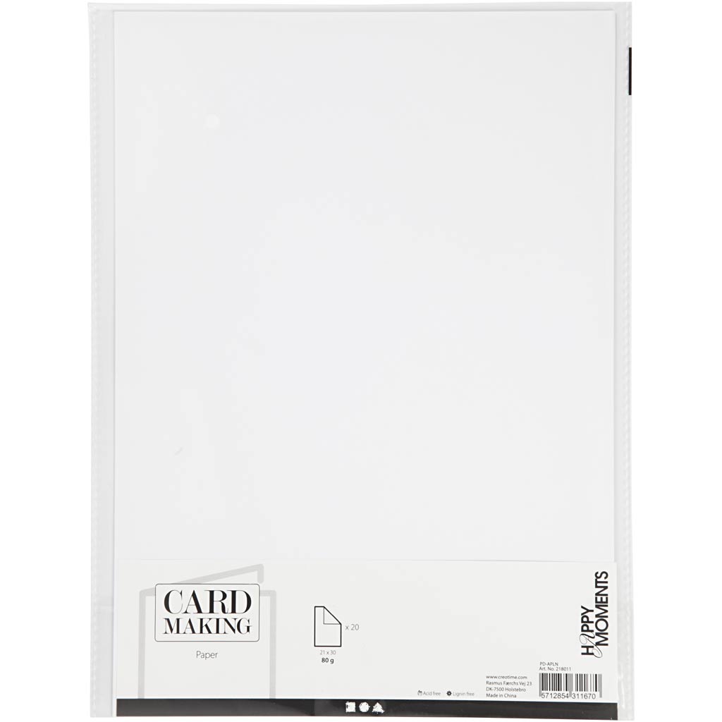 Creativ Company Https: www.cchobby.nl papier-a4-vel-210x297-mm-80-gr-wit-20-stuk-1-doos
