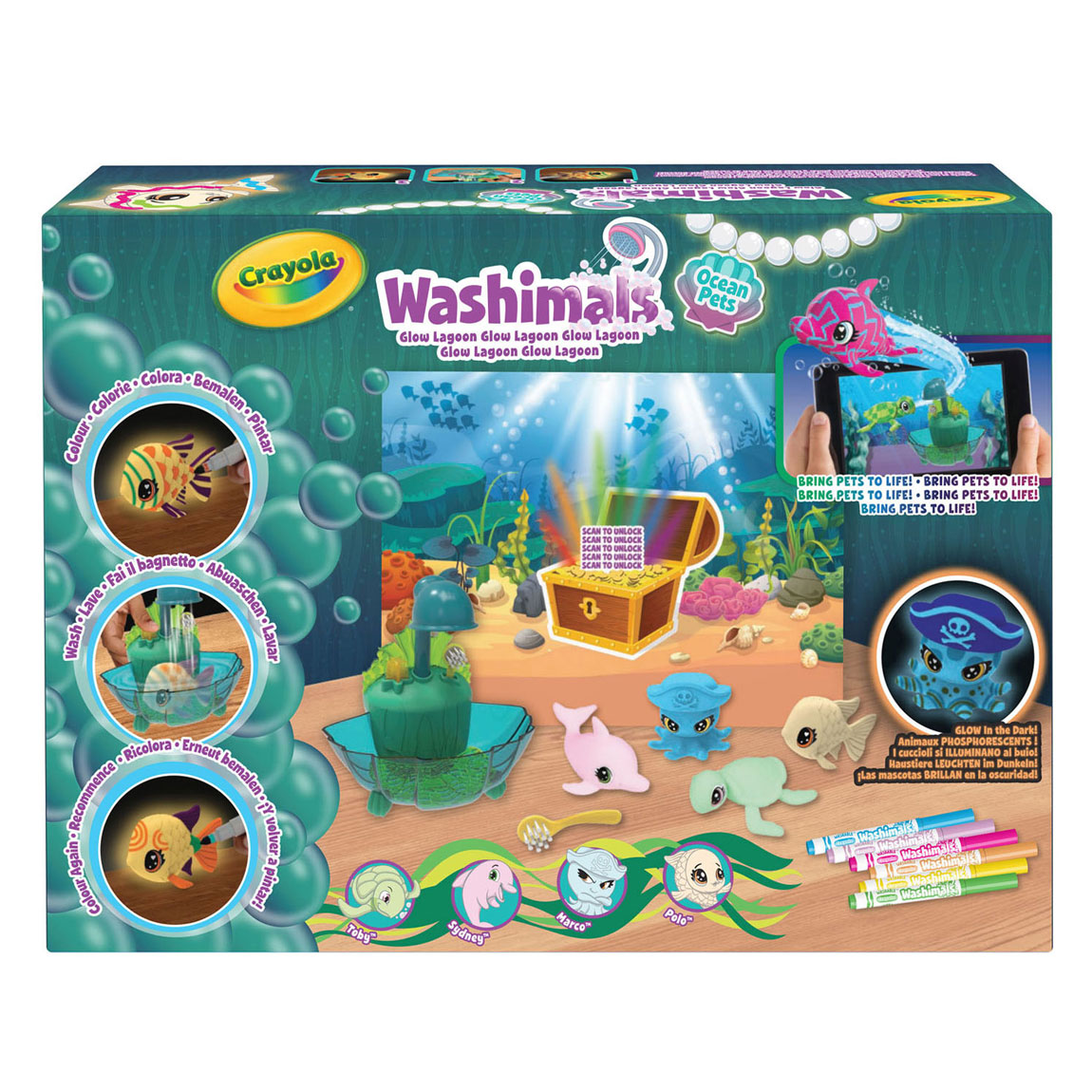 Goliath Games Crayola washimals ocean glow lagoon speelset