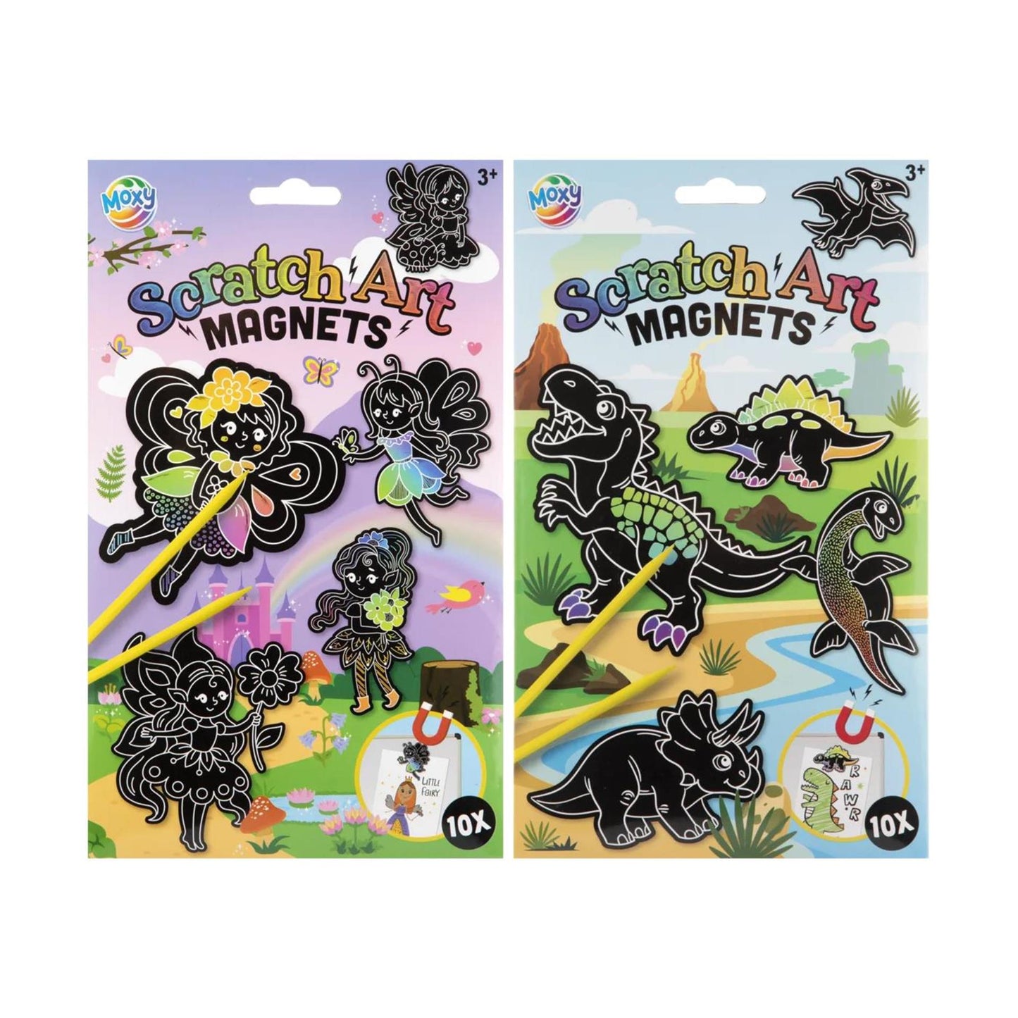 Moxy Scratch magneten maken elfjes