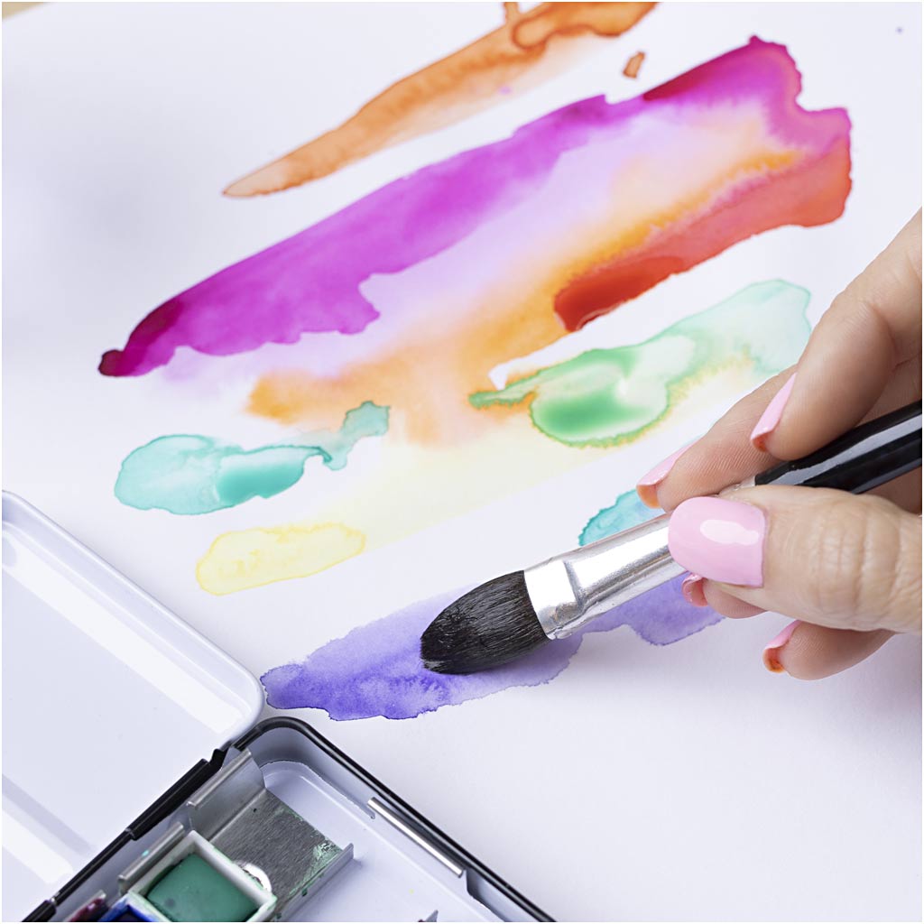 Creativ Company Https: www.cchobby.nl aquarelblok-a4-vel-210x297-mm-koudgeperst-middelgrote-korrel-300-gr-wit-20-vel-1-stuk