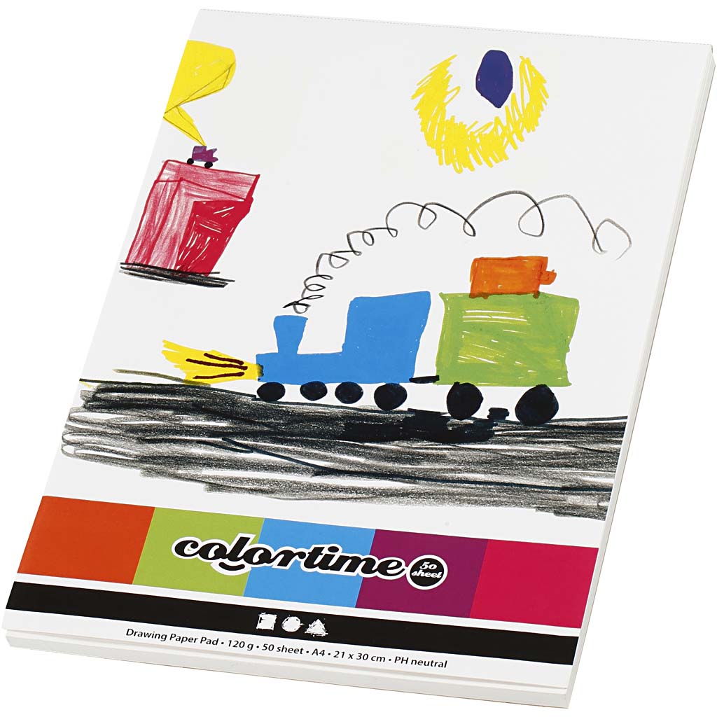 Creativ Company Https: www.cchobby.nl tekenbord-a4-vel-210x297-mm-120-gr-wit-50-vel-1-stuk