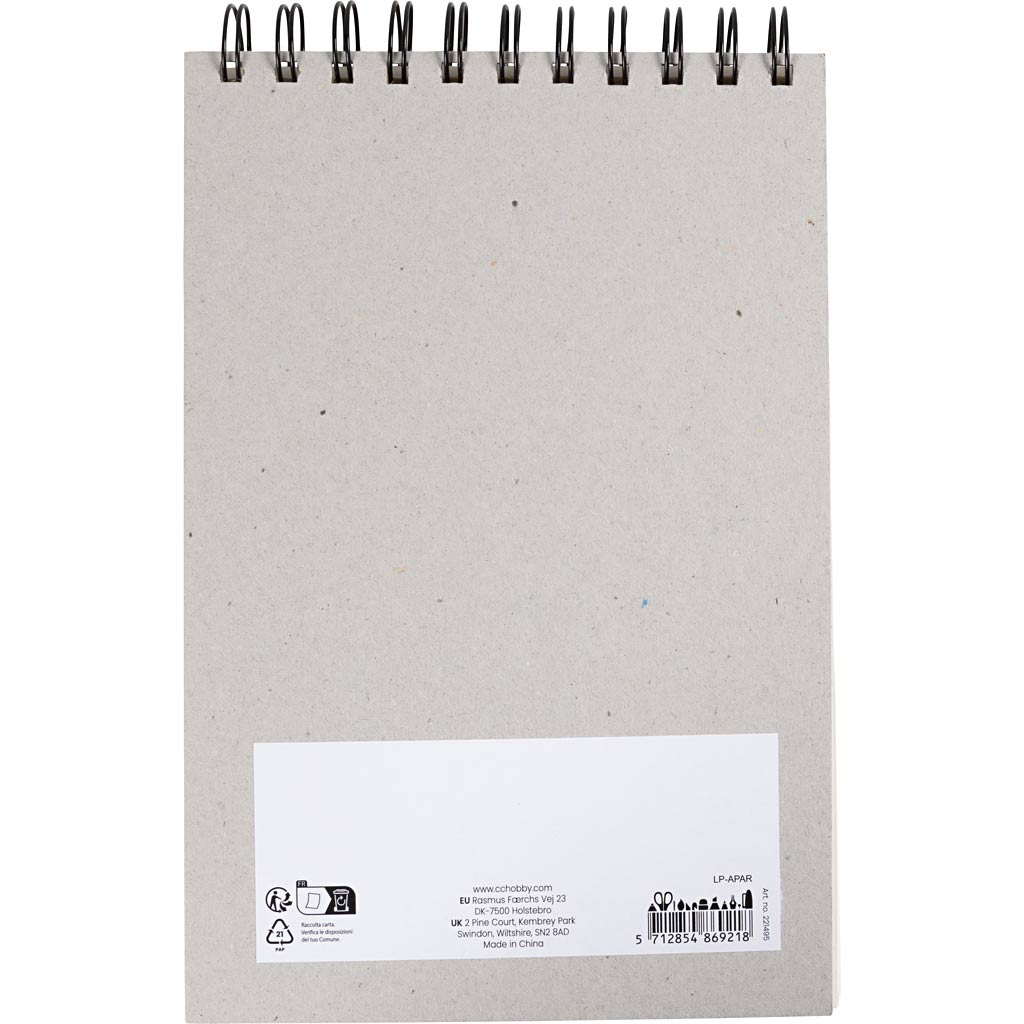 Creativ Company Https: www.cchobby.nl pad-voor-oliepastels-a5-vel-148x210-mm-300-gr-wit-15-vel-1-stuk