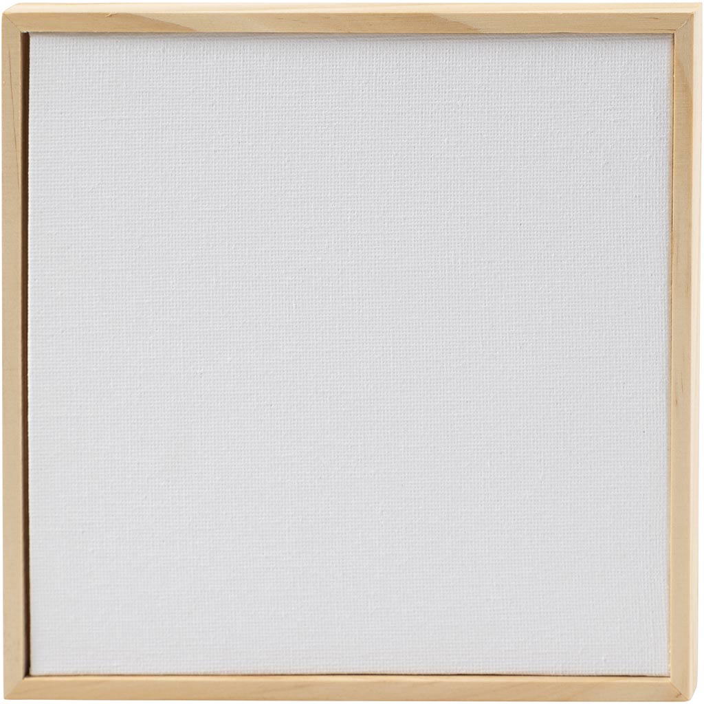 Creativ Company Https: www.cchobby.nl canvas-paneel-met-lijst-afm-15-8x15-8-cm-280-gr-wit-10-stuk-1-doos