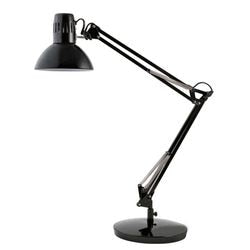 Bureaulamp Alba 260x260x890 mm zwart