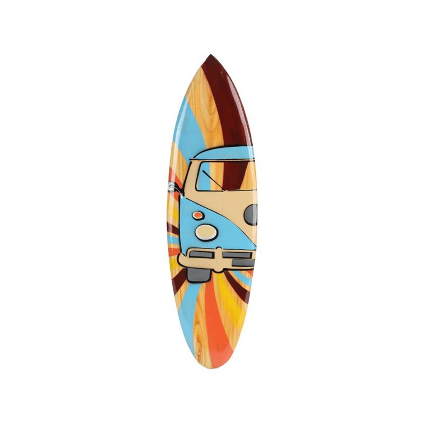 CosyDecor Surfplank hout bus 50x14x1cm