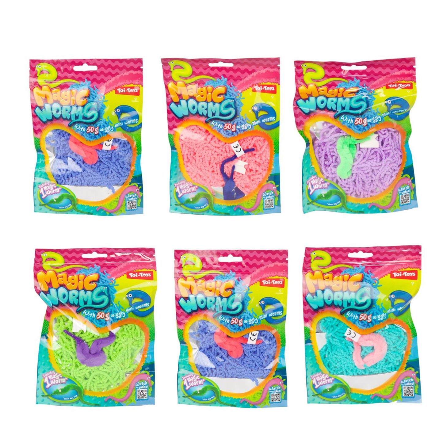 Toi-Toys Magische worm met mini wormpjes 50gr