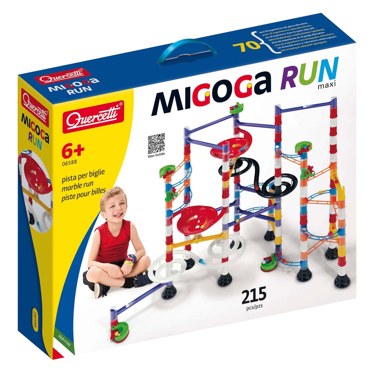 Quercetti knikkerbaan migoga maxi, 213dlg.
