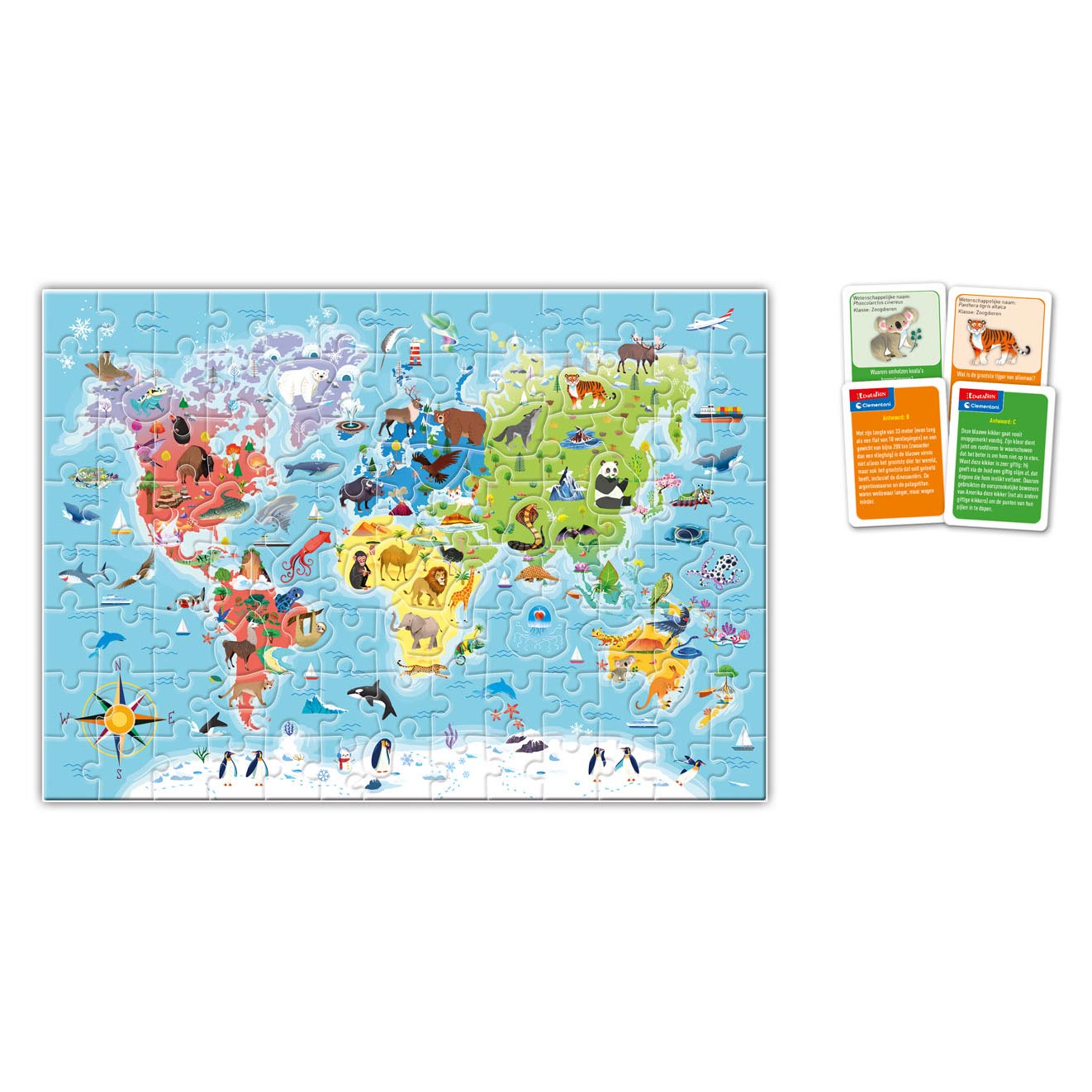 Clementoni education - ontdek de wereld puzzel