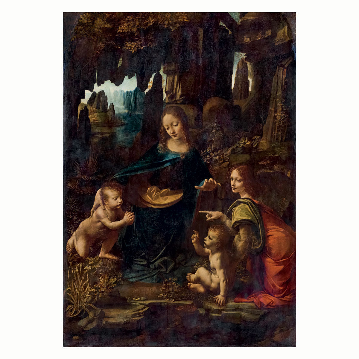 Clementoni legpuzzel kunstwerken madonna in de grot, 1000st.