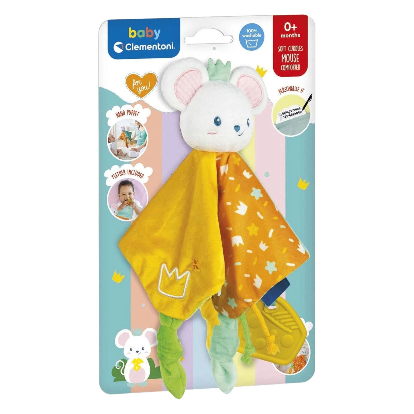 Clementoni baby knuffeldoekje muis