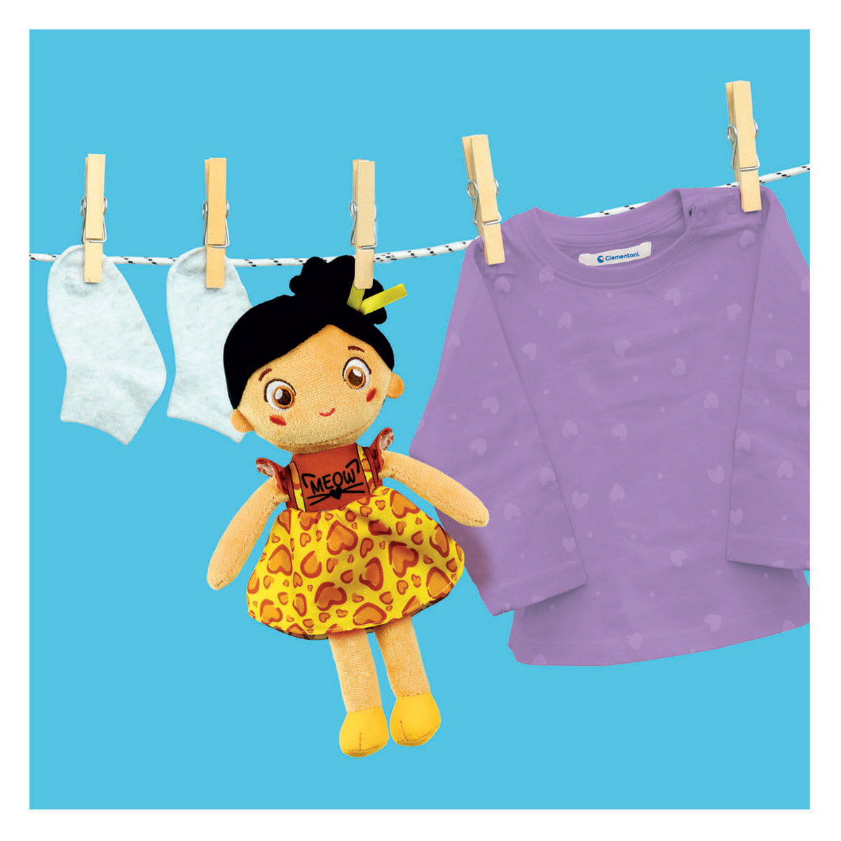 Clementoni baby zachte pluche pop kitty kate