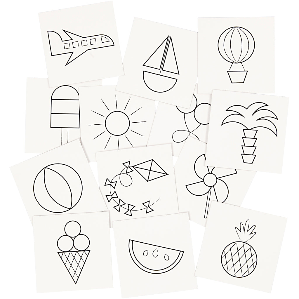Creativ Company Https: www.cchobby.nl memory-kaarten-afm-7x7-cm-400-gr-wit-1-set